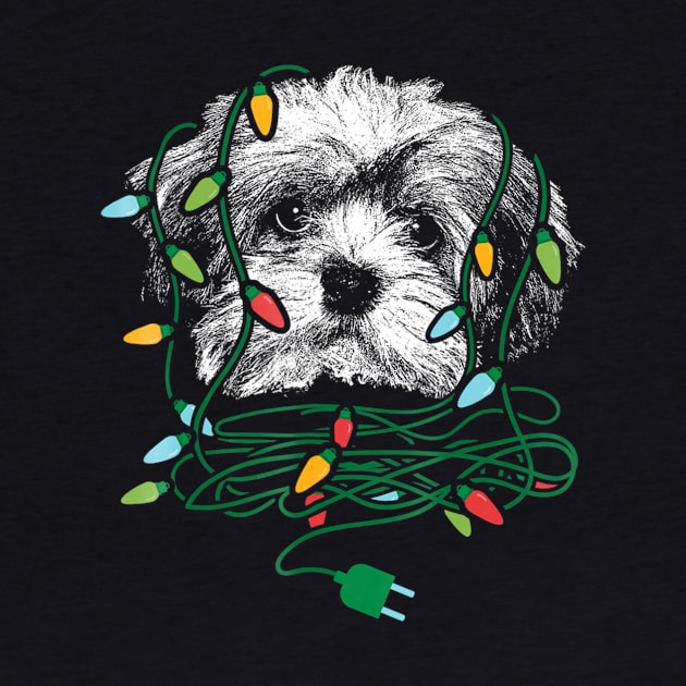 Havanese Dog Christmas Lights by IainDodes